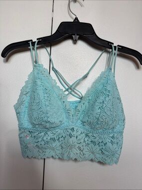💜OFFERS💜 - PINK Victoria's Secret Lace Bralette in Light Aqua